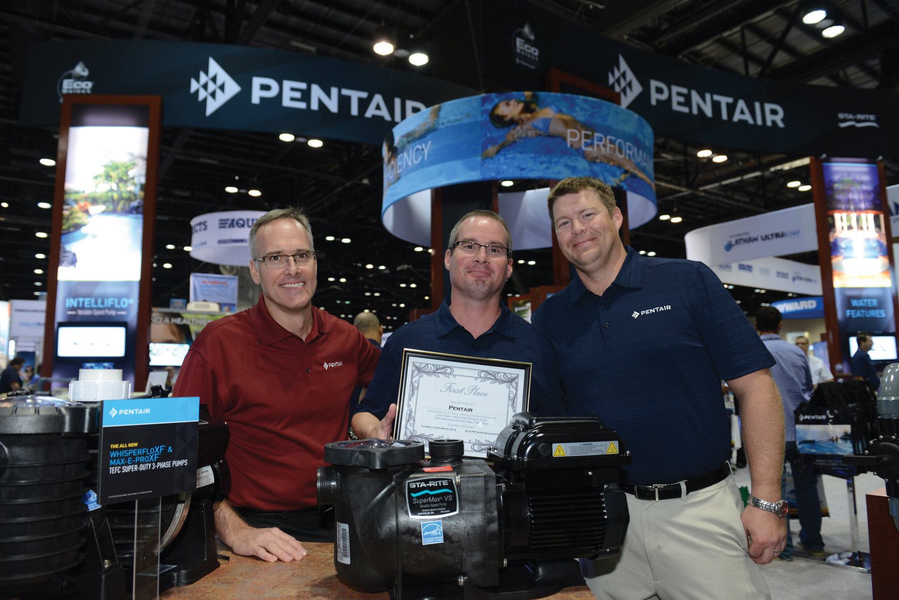 Pentair’s SuperMax VS pump wins Best Green Product.