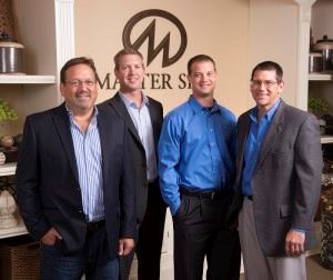 Moving up: Key executives promoted at Master Spas are (L-R) Sam Badiac, Kevin Richards, Nathan Coelho and Mike Rees. (Photo: Master Spas)