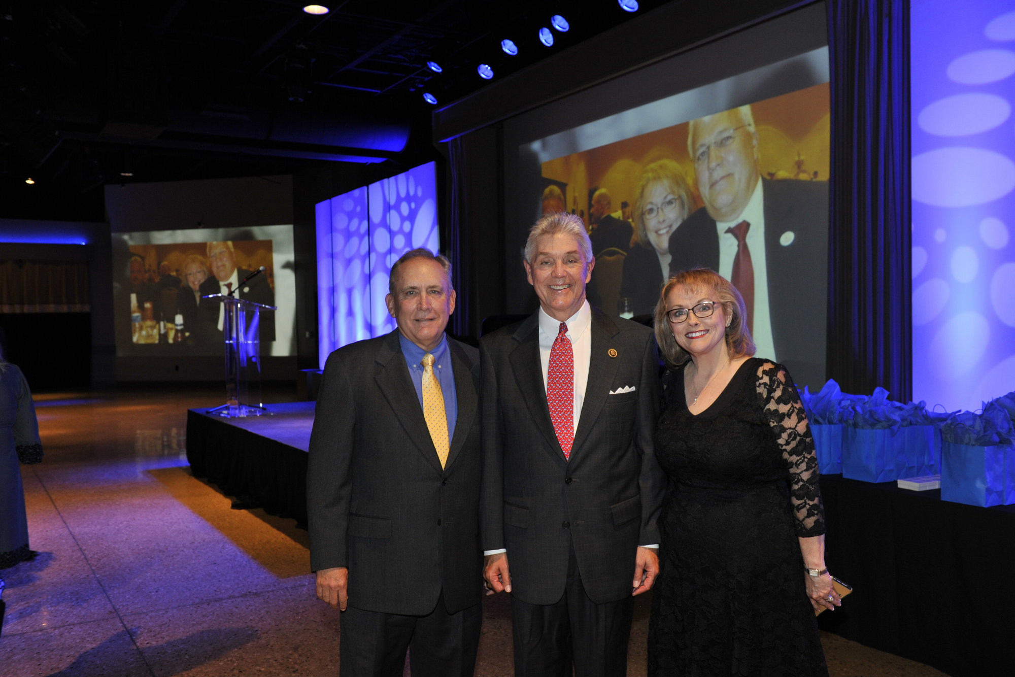 L-R: Mike Clark, Congressman Roger Williams, and Debra Smith