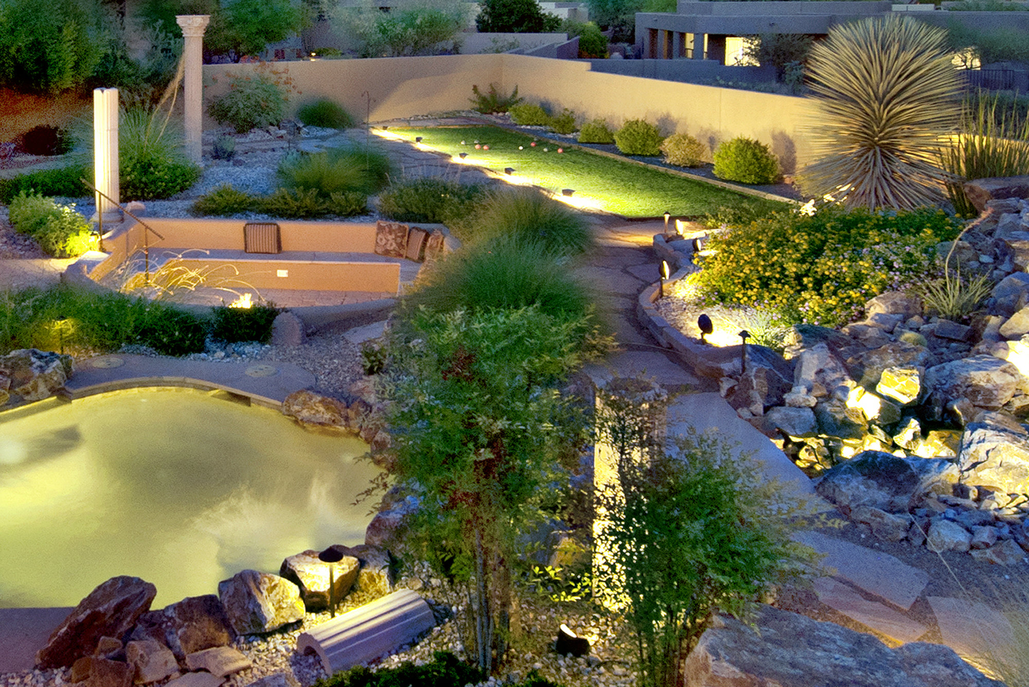 Outdoor lighting updates of pathways, waterfeatures and pools was a must-have for many respondents in the 2016 Houzz survey.