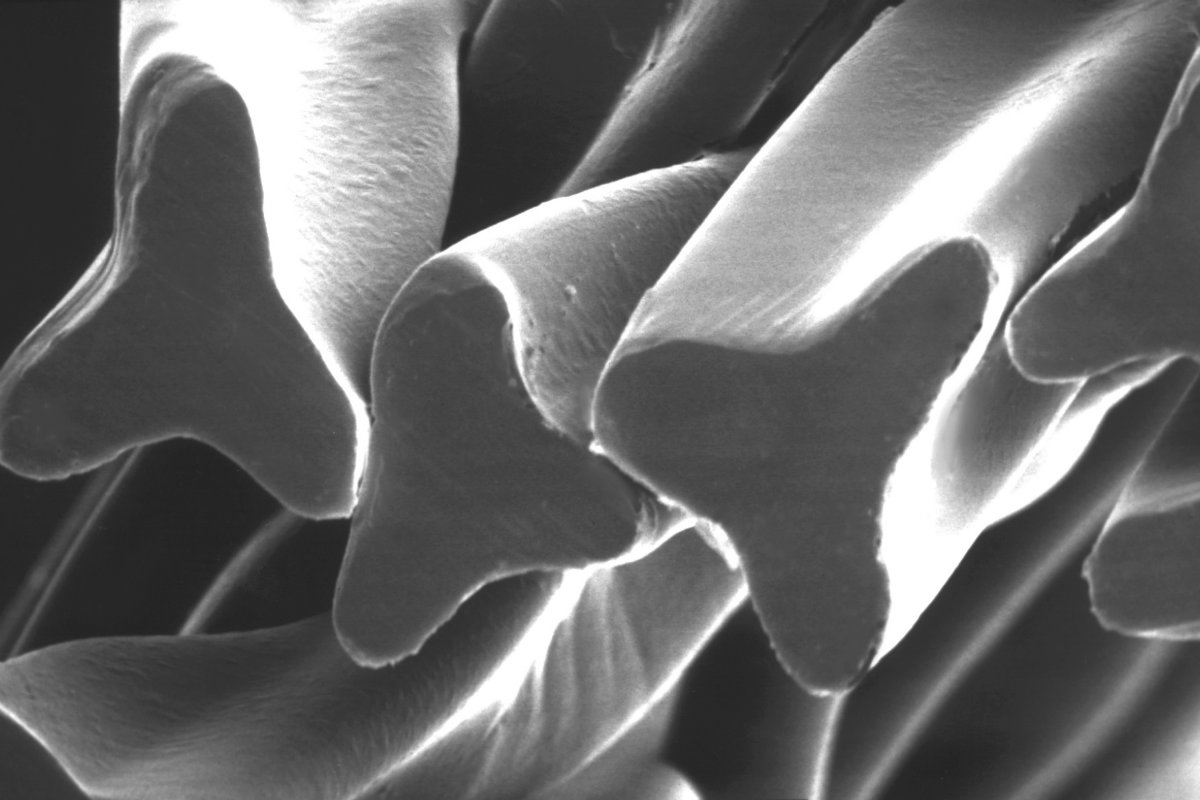 Close-up of Reemay cartridge filter fabric