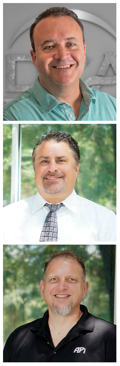 Pictured from top to bottom: Devin Cahn, CEO & founder of DCA; David Stuart, CFO/founder, APi; Matthew Ribar, APi