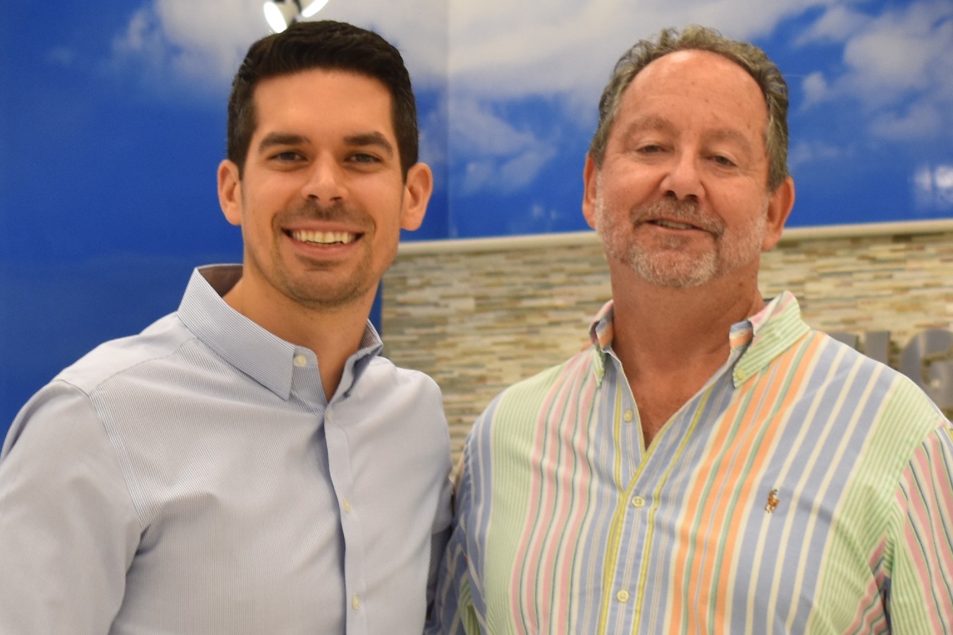 (l-r) Michael Arrieta, Founder/CEO, Garden City; Dan Essig, Former CEO, Essig Pools