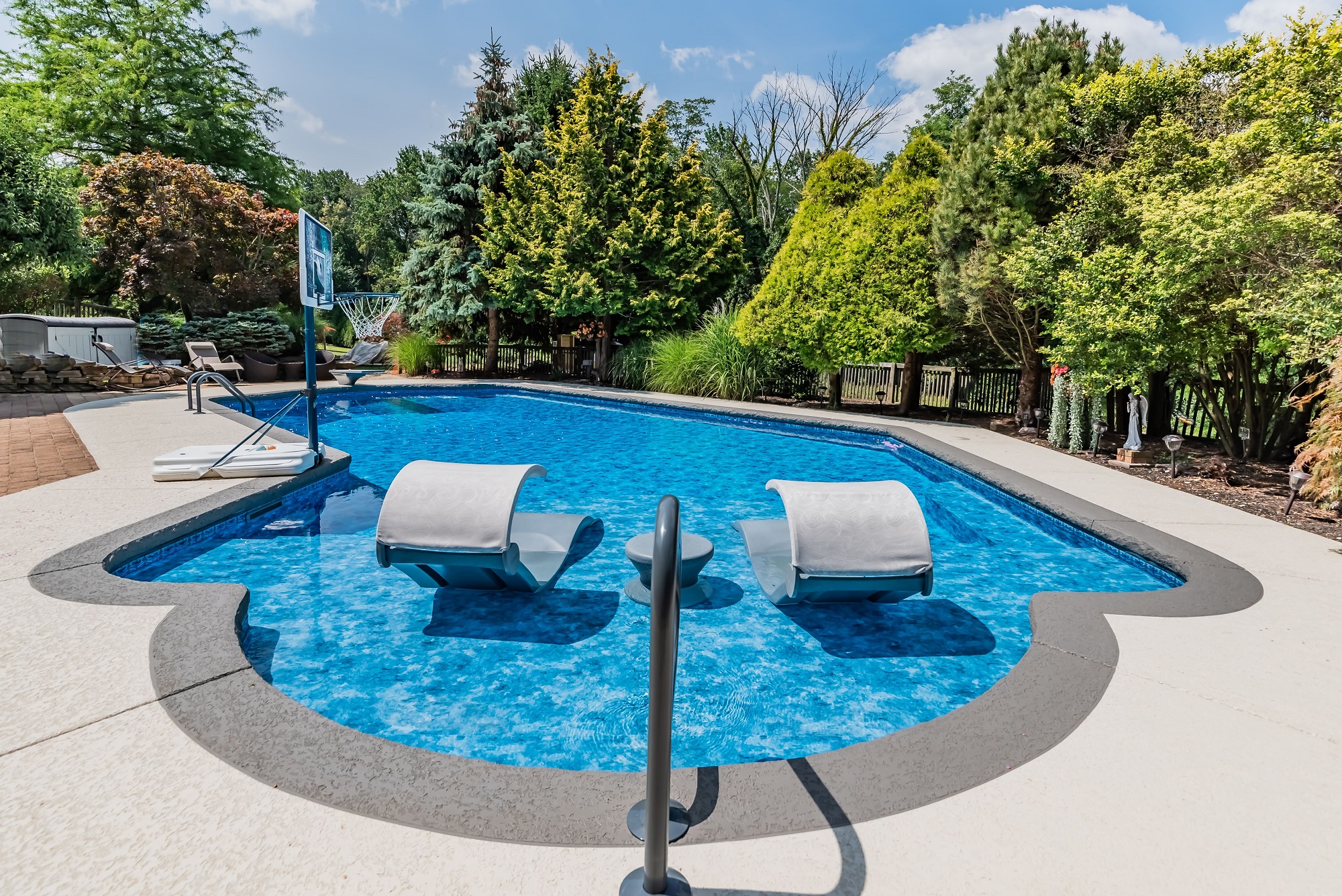 A renovated pool by Goodall Pools & Spas