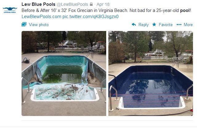 @LewBluePools took the opportunity to show off the before and after shots of a 25-year-old pool redo. But the firm doesn't stop there. The Norfolk, Va.-based company enjoys sharing an array of interesting photos, from crazy plumbing jobs to wiring disasters. Head on over to the feed today and see for yourself what discoveries the team recently has made on the job. #PSNSocialService
