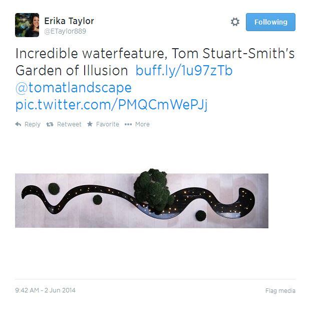 @poolspanews editorial director 
@ETaylor889 sure has a keen eye for design. Just look at this exotic water feature she discovered by 
@tomatlandscape! Have a stellar project you'd like to share with us? Tweet it to @poolspanews and include #PSNSocialService in your post.