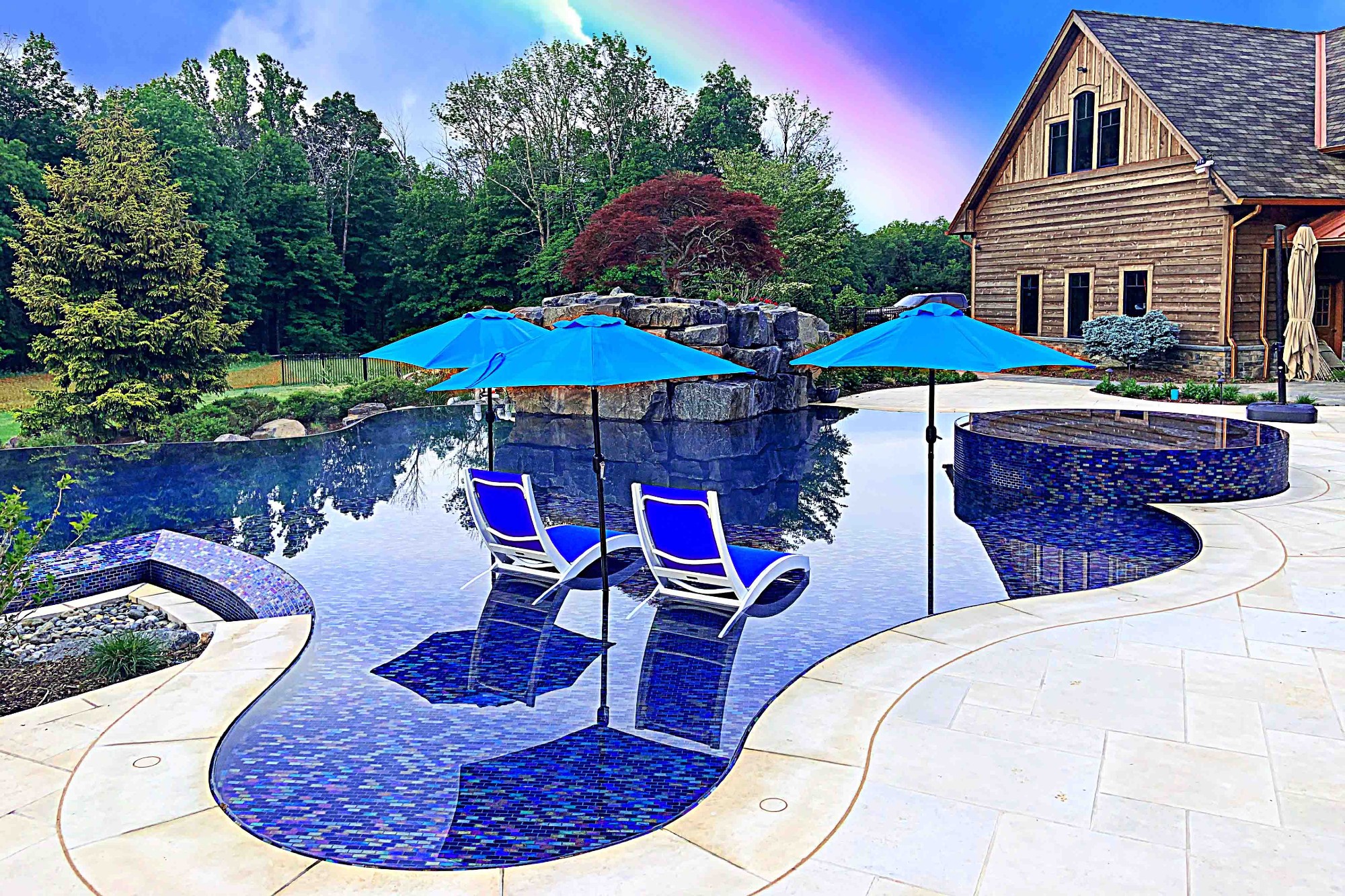 GOLDSpecialty Pools Negative Edge Cipriano Landscape DesignMahwah, N.J.