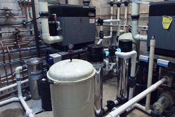 “The owners of these buildings are more informed now,” says Lebron, who recently put together the system shown here. “A lot of these people are real progressive with their own pools and if you have [one] with UV and you love it, you go with something you trust.”  Photo by Denise Baker