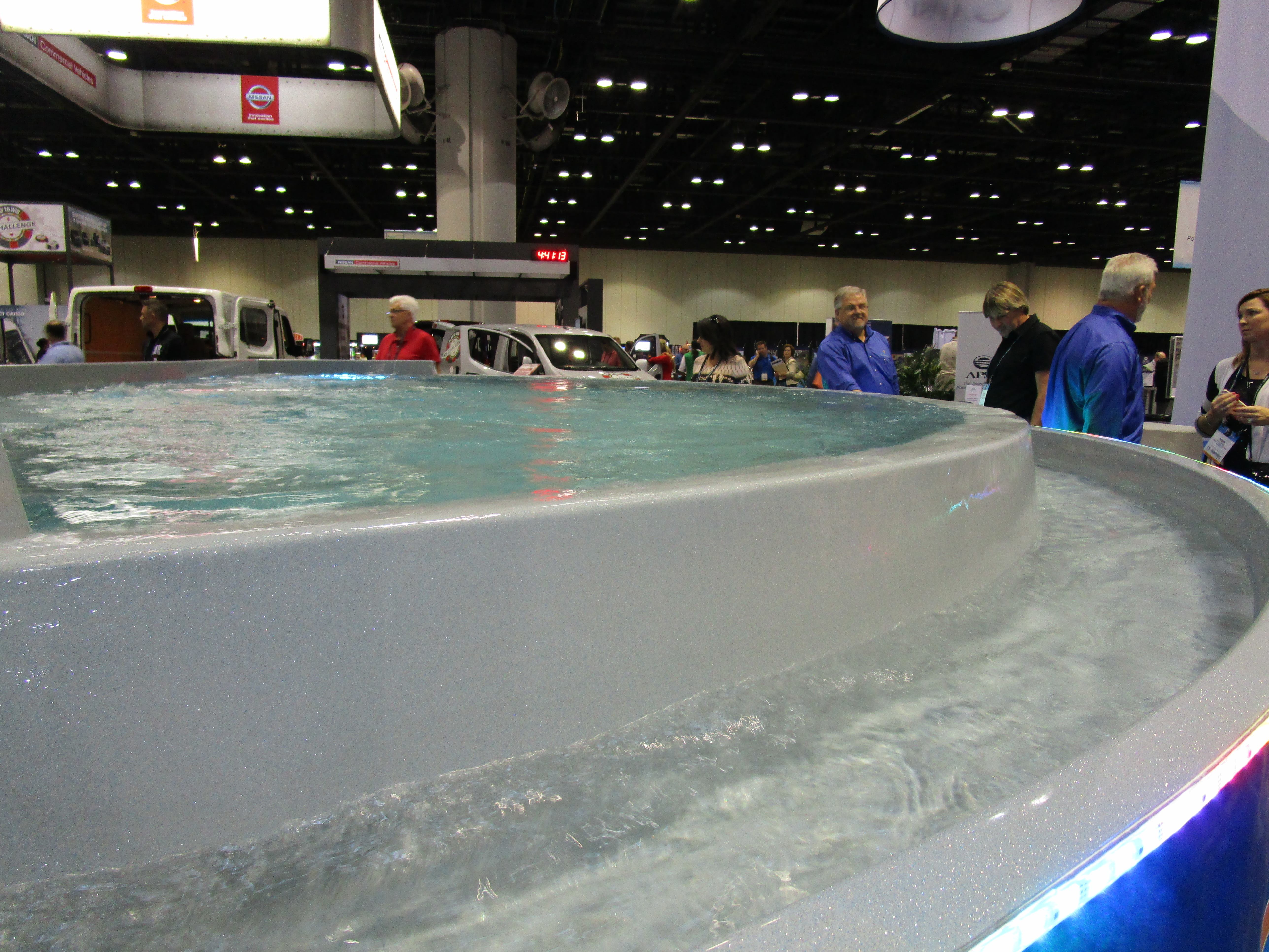 8. Infinity Pool This infinity pool was just one big example of the live product demos that took place on the show floor.