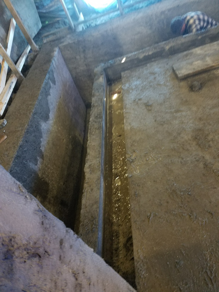 This shows the slot in which the panels were placed.