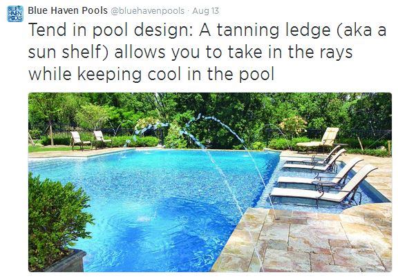 ... Or this trend of tanning ledges that 
@bluehavenpools is seeing.