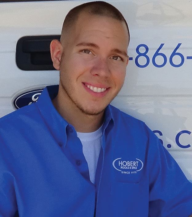 Chris Pesina, Hobert Pools & Spas: Chris is outstanding with his customers and has grown our monthly maintenance client base to more than 400, which contributes to the bottom line of our company. He always gives of his time and gets back to all customers immediately.