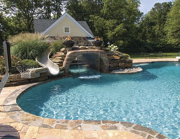 Deck and Patio Co., Huntington Station, N.Y., Gold - Stand-Alone Spas - Fiberglass, Gold - Waterfeatures – Natural