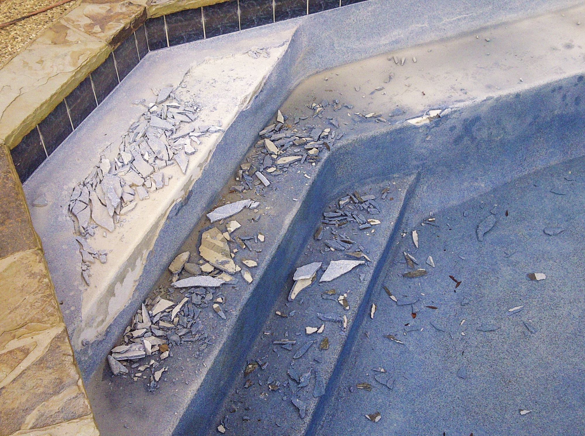 Home-brewed catastrophe: Some applicators make their own bond coat products to save money, but it can result in premature failures such as this.