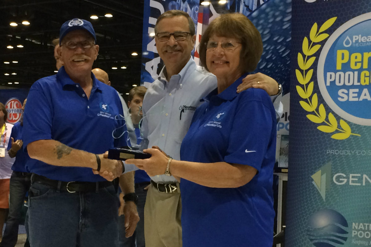 In a new category that recognizes industry partners, Cathy and Mike Snyder, of Snyder's Pool and Spa Stores in Michigan earned the honor for their nearly three decades of growing their successful business together. 