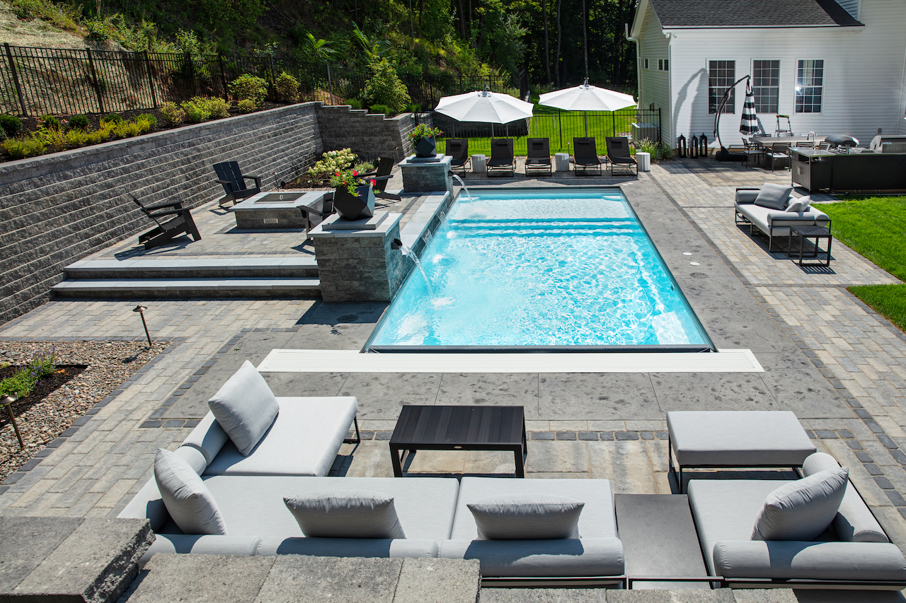 Gold, Fiberglass Pools: Concord Pools and Spas, Latham, N.Y.