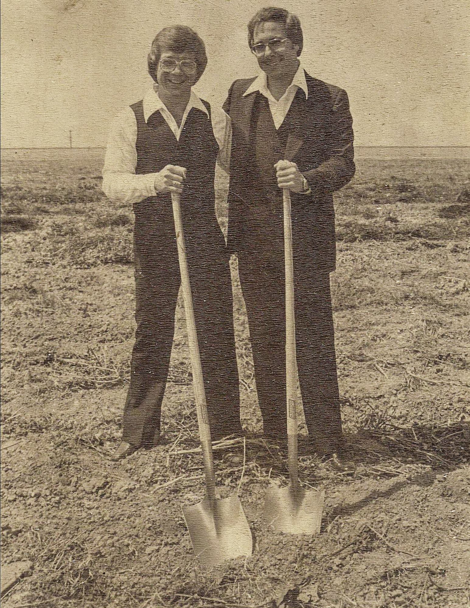 Up for the challenge: In the 1970s, Don Kern, co-founder, and Pat Price, controller, headed up Kern Products — which became the distributor now known as Superior Pool Products (PoolCorp). 