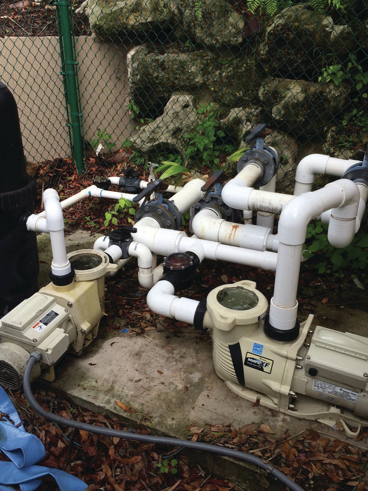 Energy-saving pads: Small adjustments in the equipment pad can spell savings for customers. In addition to the use of variable speed pumps, cleaned-up plumbing, the bypassing of heaters and chemical feeders, and the use of automation can result in lower energy bills.