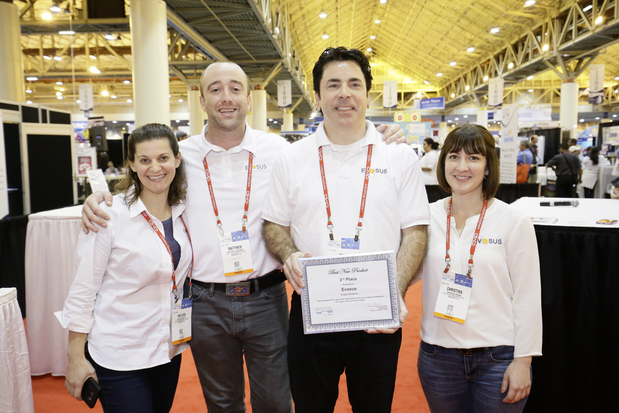 Best New Product 3rd Place: Evosus Analytics 