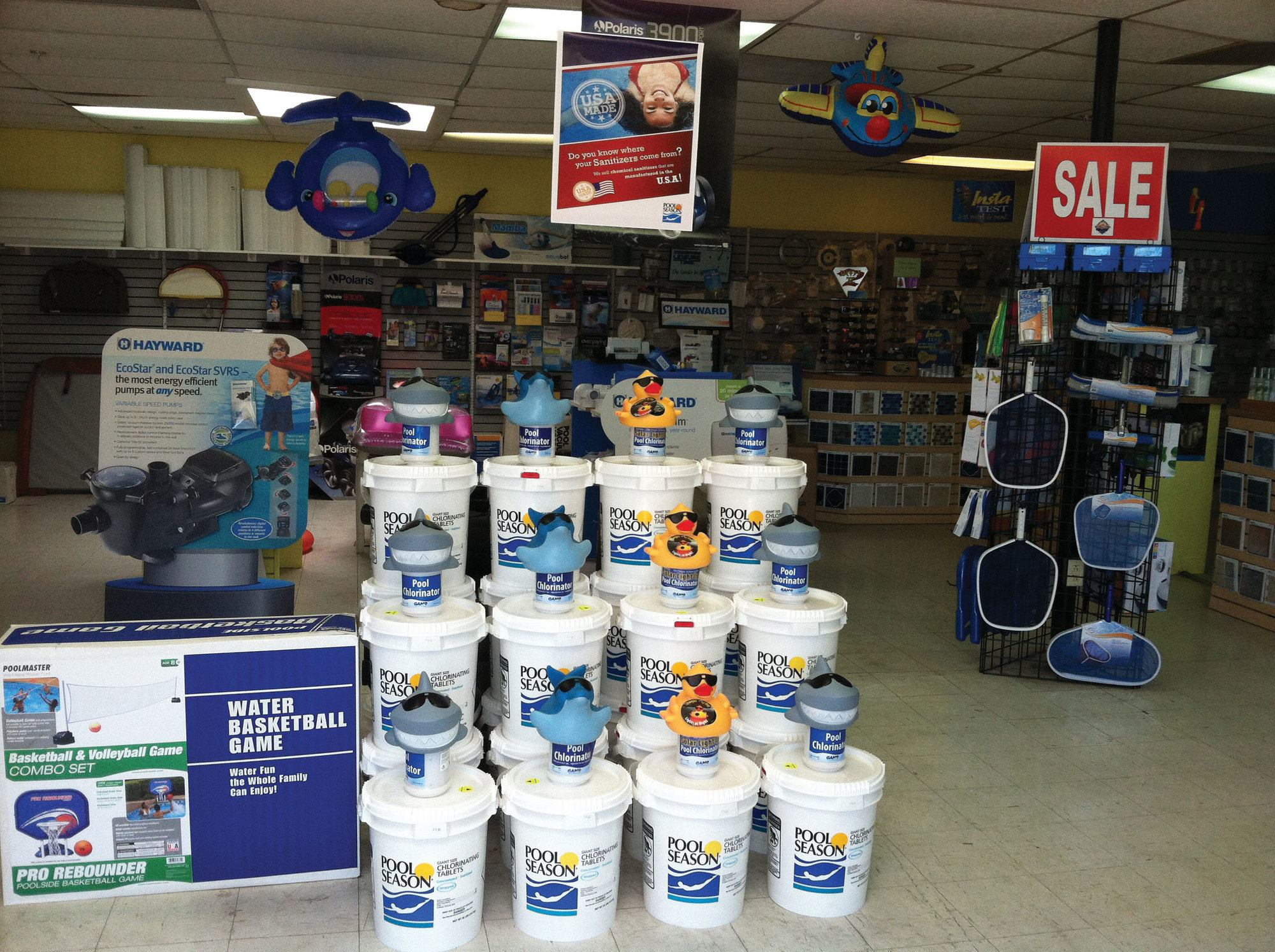 Spruced up: Allpro Pool Supplies in La Mesa, Calif., was updated after nearly 20 years. The three-day remodel included a new layout, wall colors and merchandise locations.