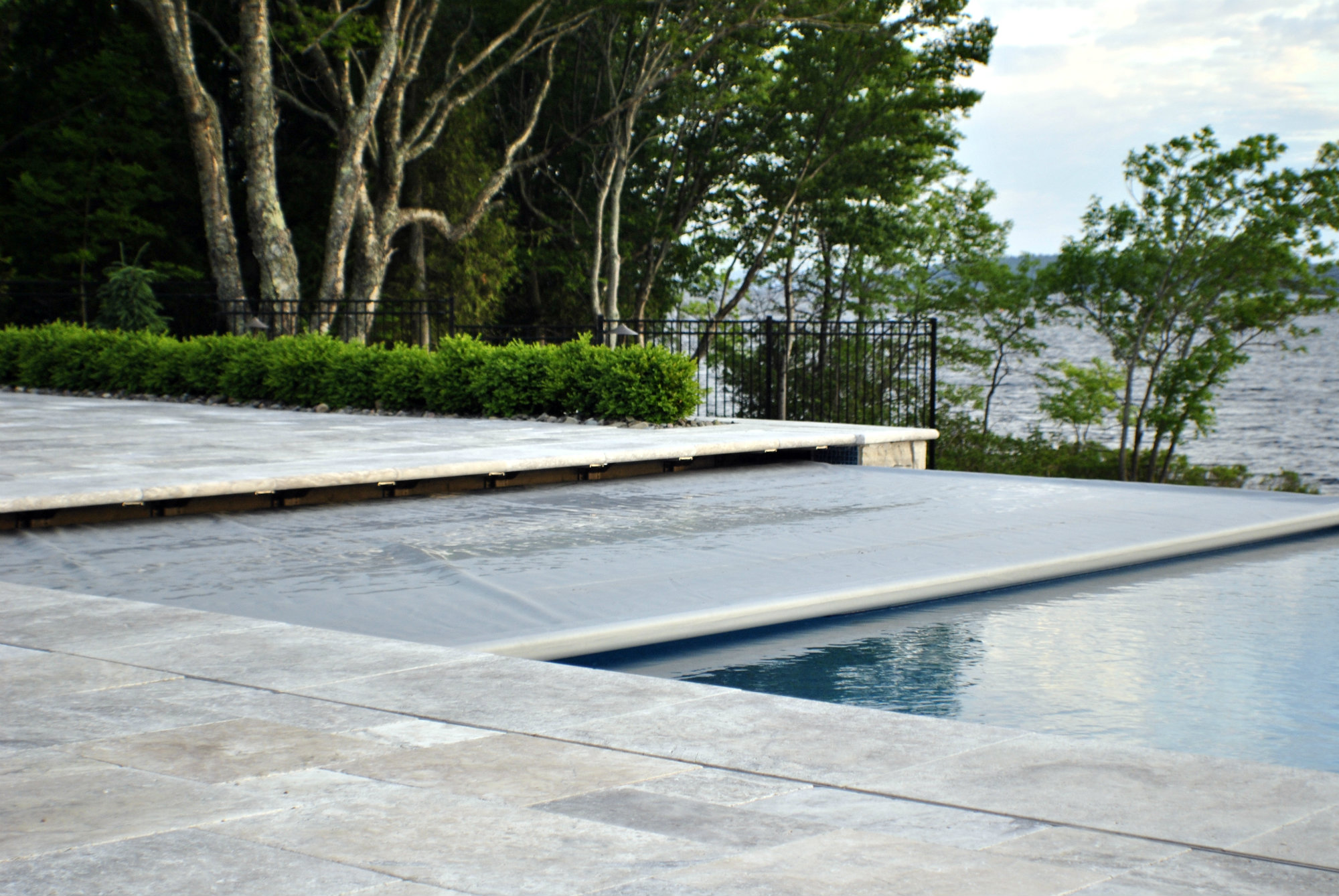 The design also includes an automatic pool cover. 