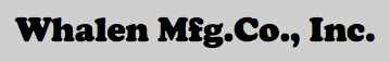 Whalen Mfg.