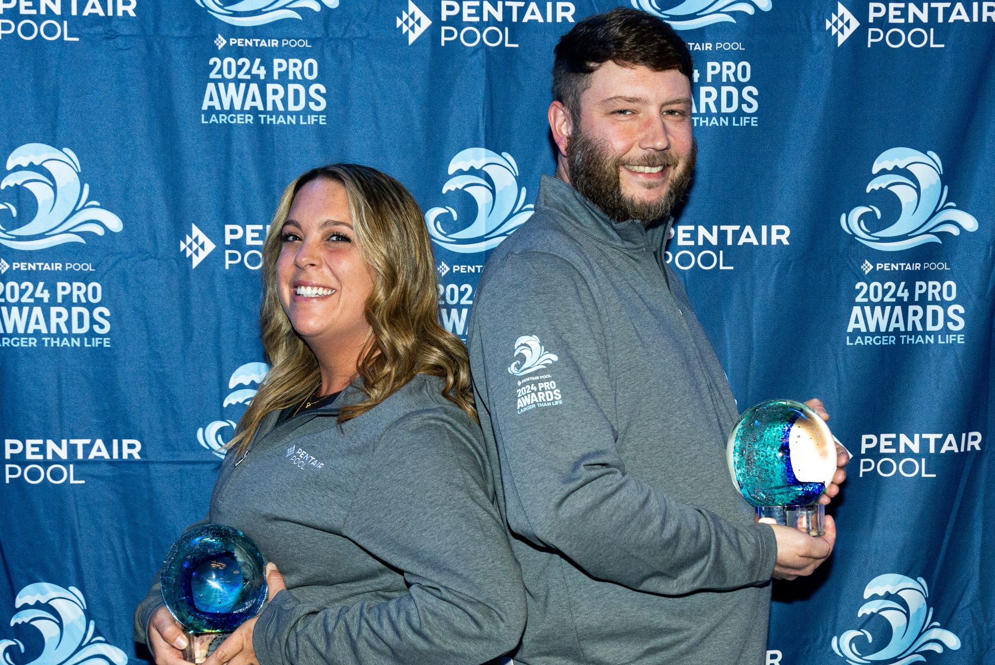 2024 Pentair Pool Pro Awards Grand Finalists Amber Gardner and Keith Smith